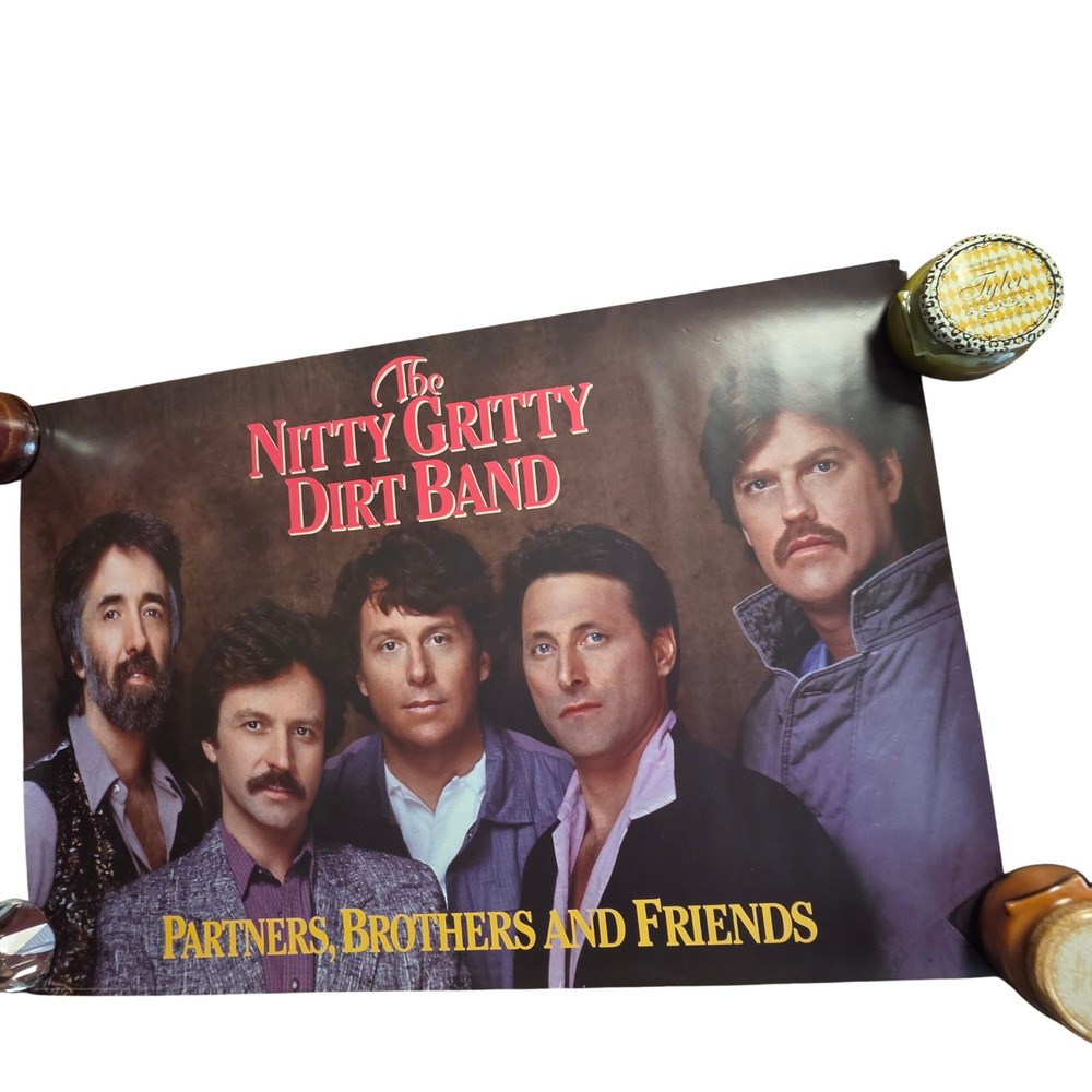 The Nitty Gritty Dirt Band Partners Brothers And Friends 1985 Promo Poster 23x35